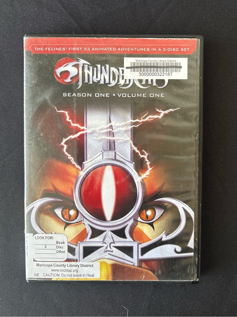 ThunderCats Season 1 Volume 1 DVD 3-Disc Set 33 Episodes Tested Works